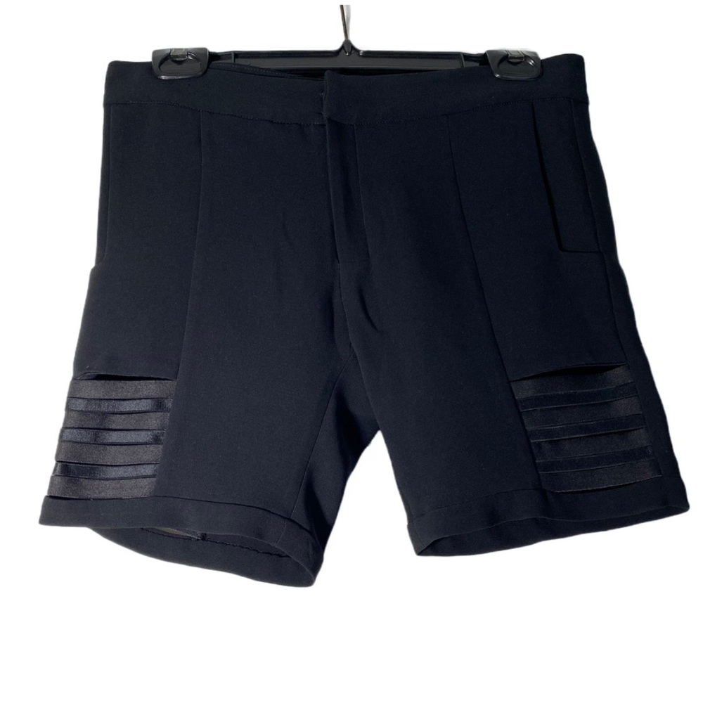 💋Rad Hourani Unisex Black Strap Shorts 💋